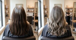 Gray blending: a técnica que suaviza a transição para os cabelos grisalhos