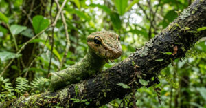 Lagarta brasileira usa mimetismo impressionante para simular serpente e afastar predadores
