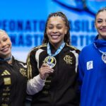 Lorrane Oliveira e Caio Souza sobem ao topo do pódio no Brasileiro de Ginástica em Brasília