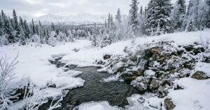 Mistério do Alasca: como fontes naturais desafiam o congelamento em invernos rigorosos