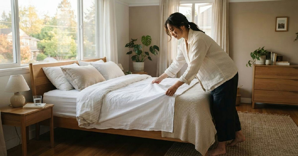 O hábito de arrumar a cama ao acordar: disciplina ou apenas uma rotina matinal?
