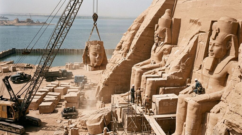 O resgate monumental de Abu Simbel: como templos egípcios foram movidos para evitar submersão