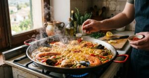 O segredo do açafrão para elevar o sabor da paella tradicional