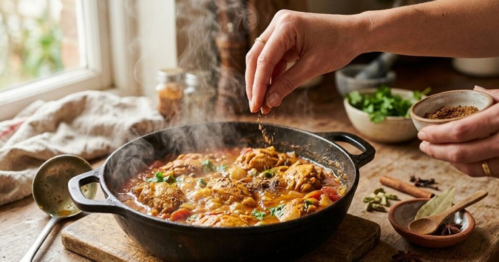 O segredo do garam masala para um curry indiano autêntico e aromático