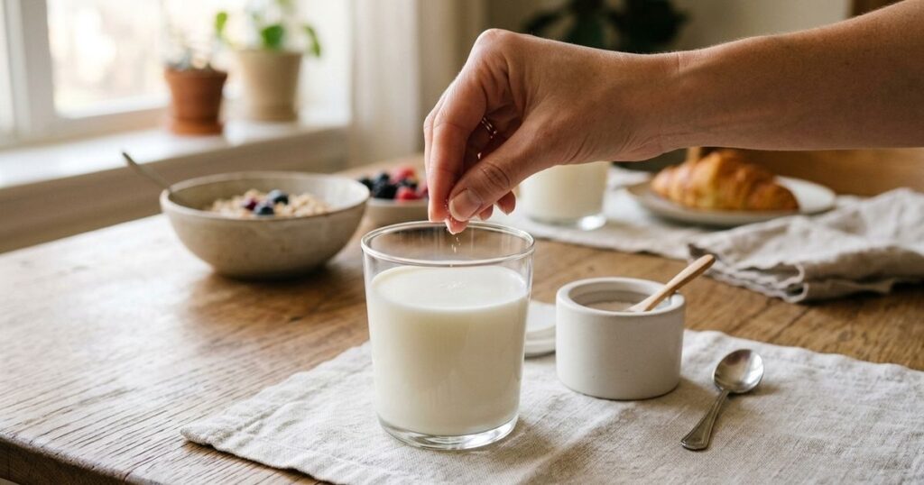 O segredo do sal no leite: por que uma pitada transforma o sabor da bebida
