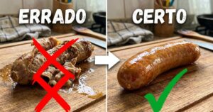 O segredo do vinagre para evitar que a linguiça estoure no cozimento