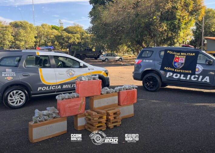 Operação Impacto intercepta carga de 249 kg de drogas na rodovia Raposo Tavares