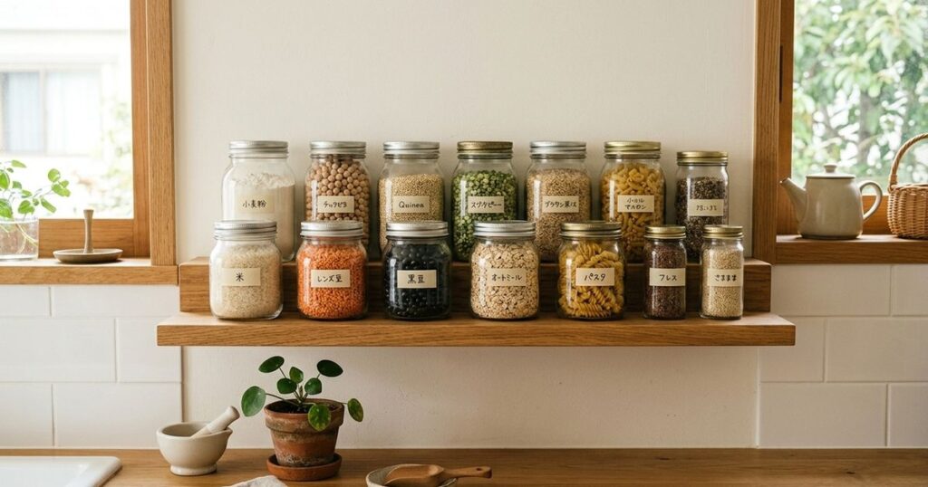 Organização sustentável: como transformar potes de vidro em aliados na cozinha