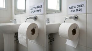 Papel higiênico por cima ou por baixo: entenda a ciência e a etiqueta por trás do rolo