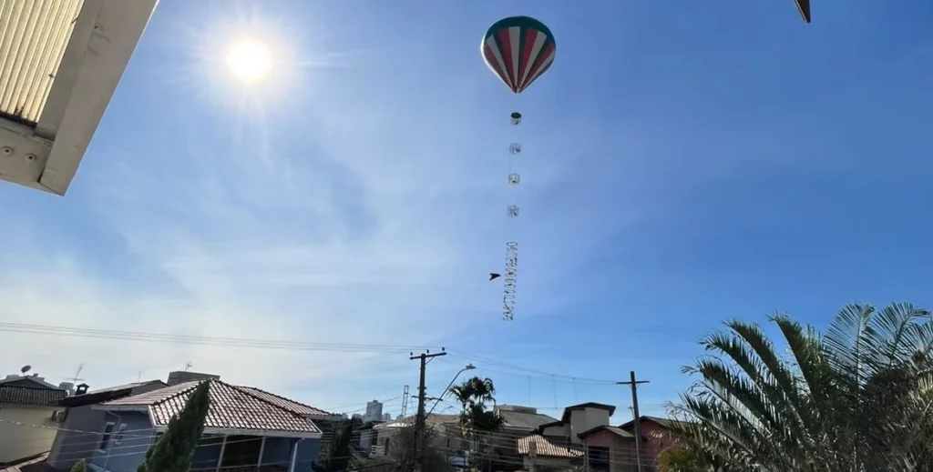 Perigo no céu: Defesa Civil intensifica alerta contra soltura de balões em São Paulo