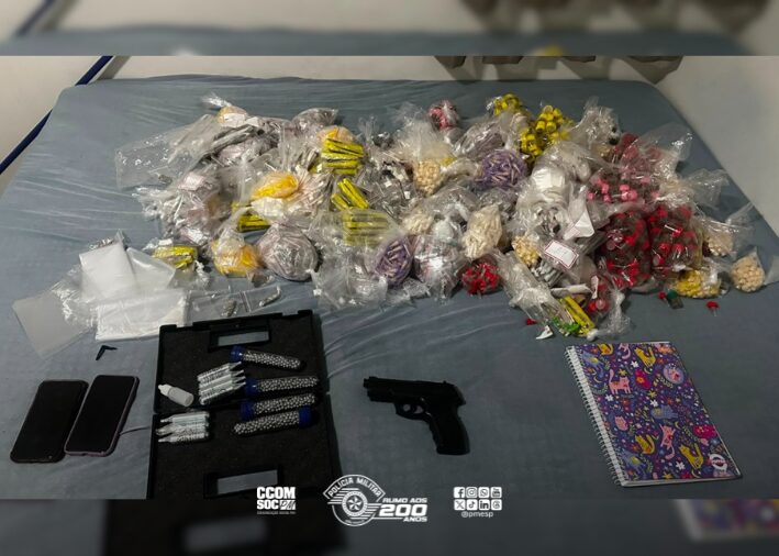 Polícia Militar apreende grande quantidade de drogas e simulacro na zona leste de São Paulo