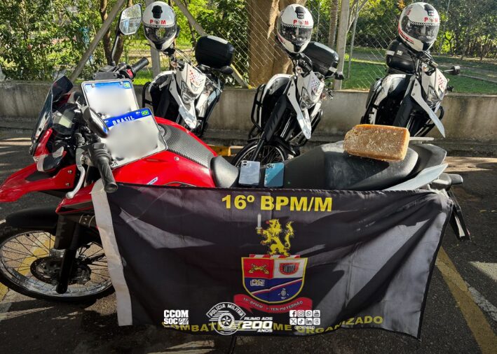 Polícia Militar apreende mais de 1 kg de crack durante patrulhamento em Paraisópolis