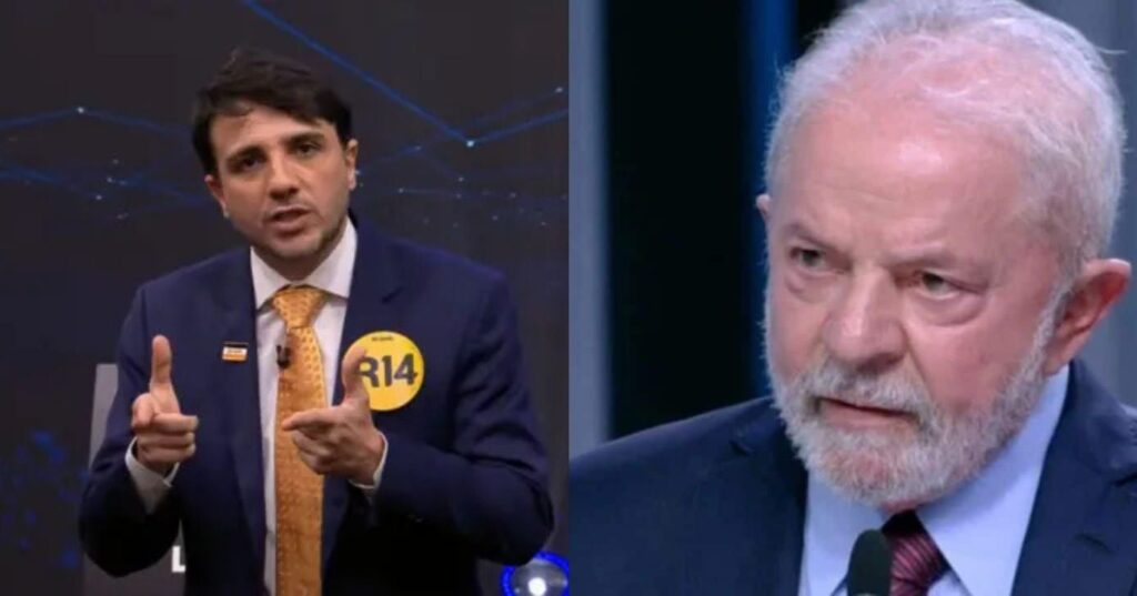Renan Santos ataca Lula e Record em debate presidencial de 2026