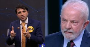 Renan Santos ataca Lula e Record em debate presidencial de 2026