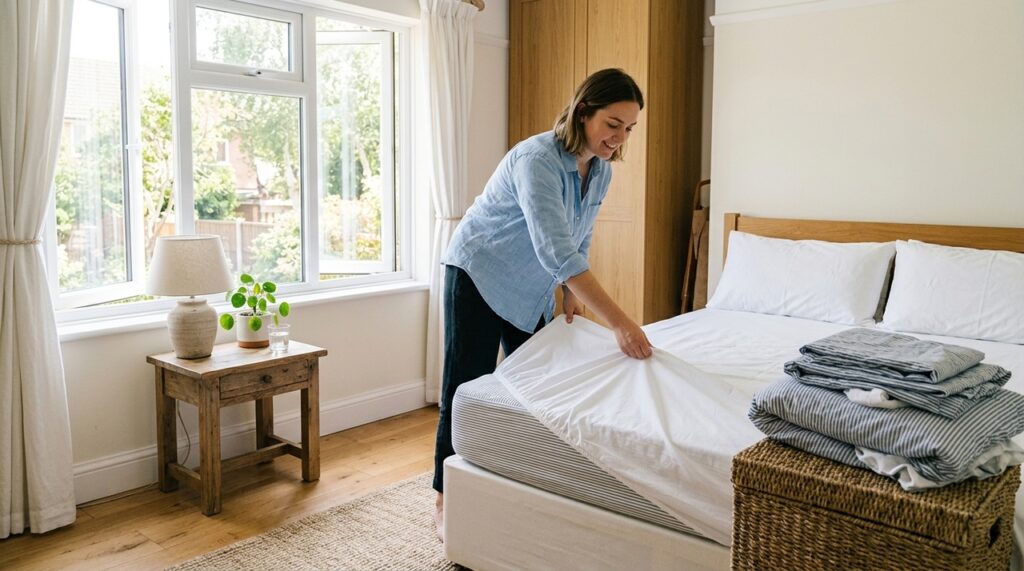 Saiba qual é a frequência ideal para trocar os lençóis e manter a higiene da cama