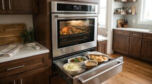 Saiba se a gaveta do forno serve para armazenar objetos ou manter alimentos aquecidos