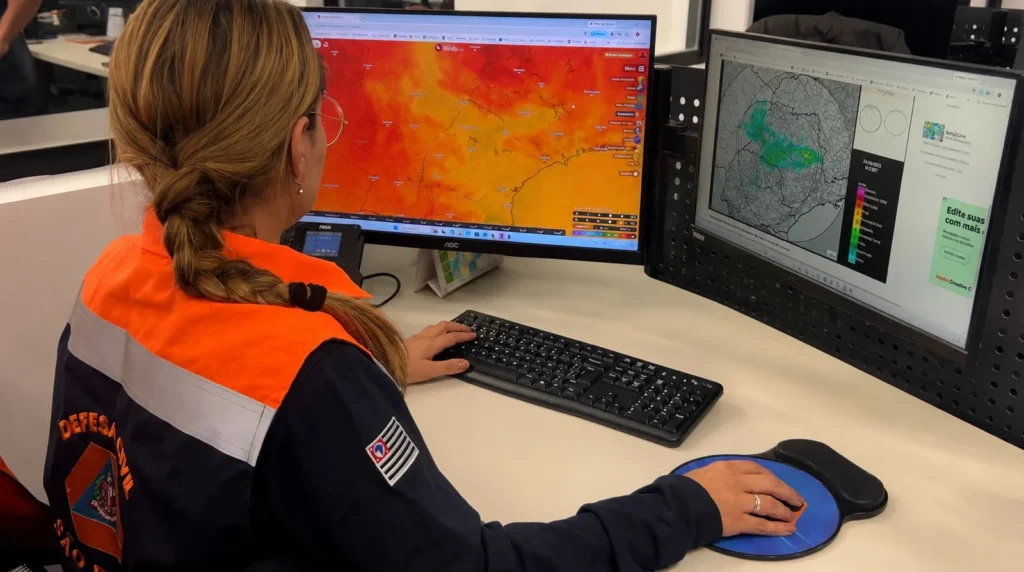 São Paulo enfrenta extremos climáticos com granizo no sul e incêndios no interior