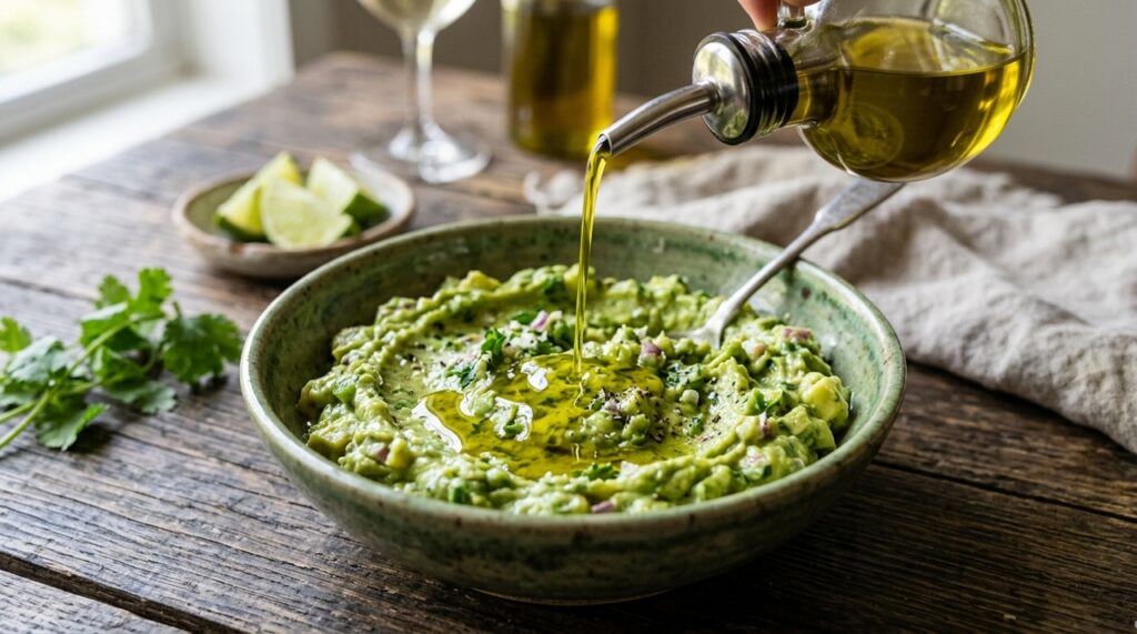 Segredo de chefs mexicanos para um guacamole mais cremoso revela o uso de azeite de oliva