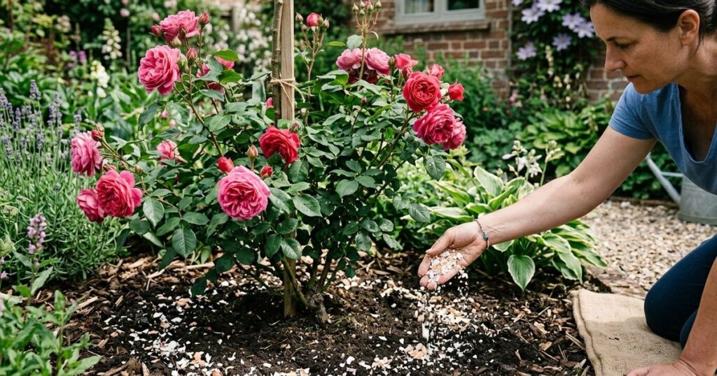 Segredos da jardinagem britânica: por que usar cascas de ovo nas roseiras
