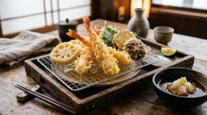 Segredos do tempurá perfeito: como chefs japoneses alcançam a crocância ideal