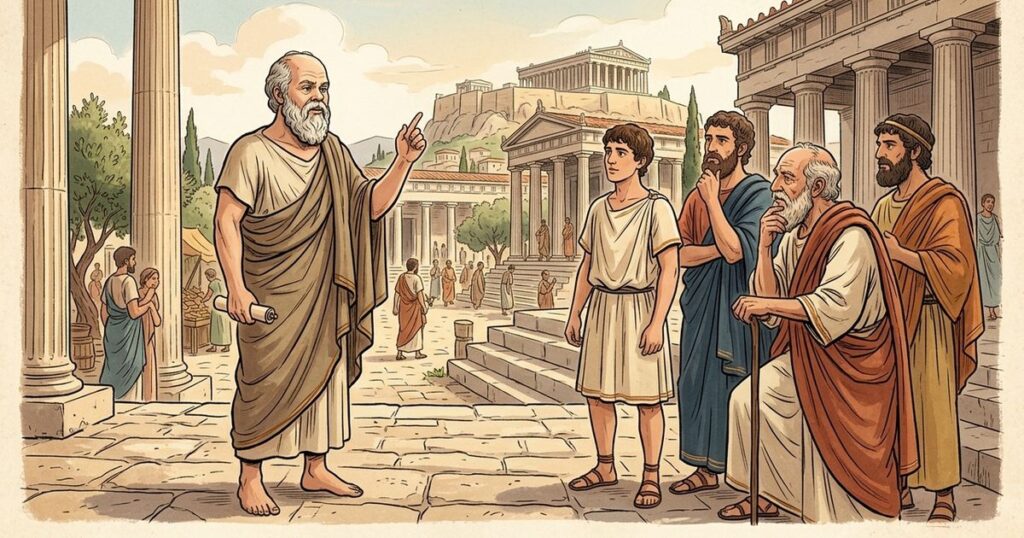 Sócrates e o questionamento: a filosofia que transforma o saber e a própria mente