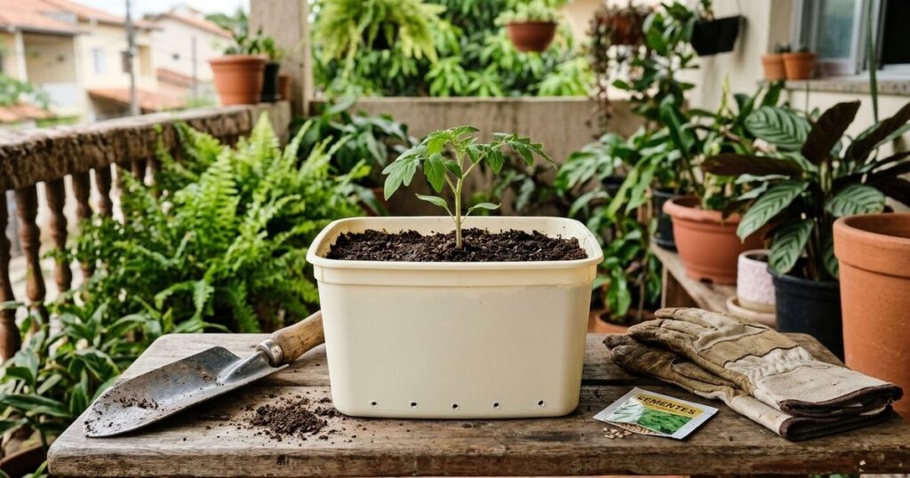 Transforme potes de margarina em aliados práticos para o seu jardim doméstico