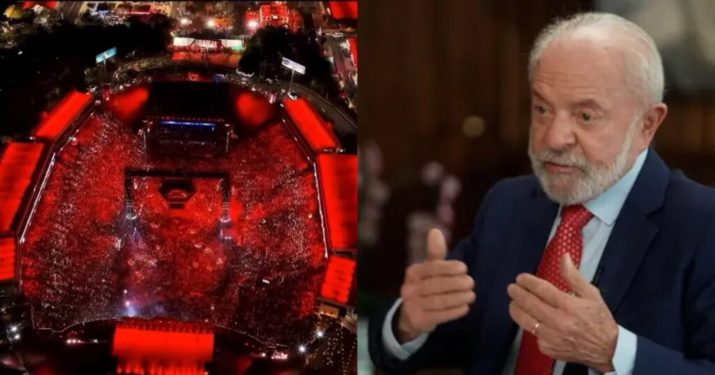 Transmissão da Globo em Barretos capta protestos contra Lula durante show de Gusttavo Lima