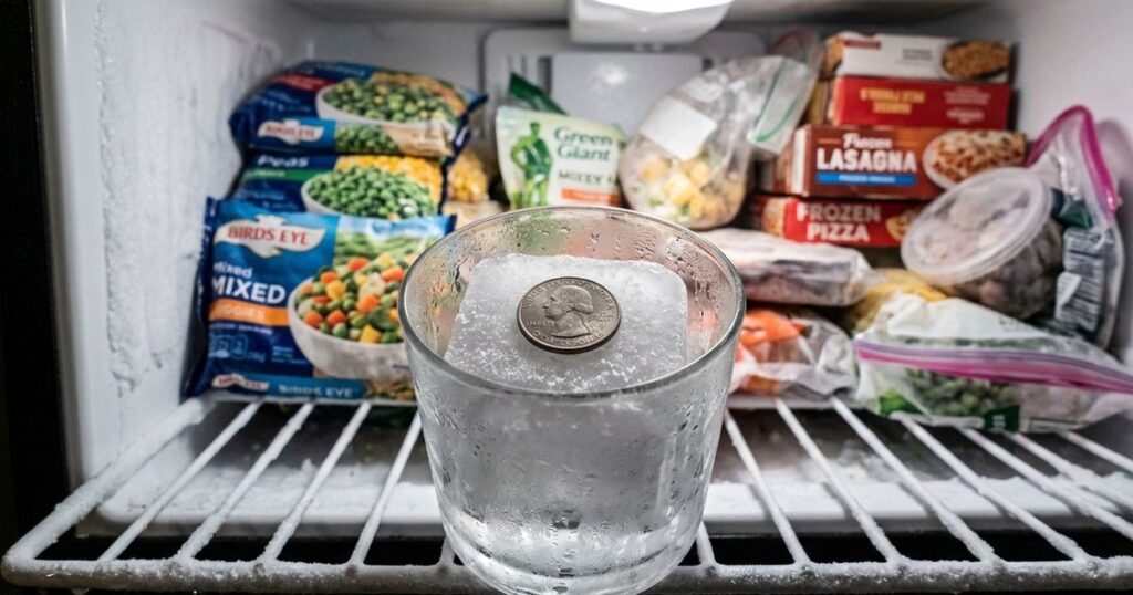 Truque da moeda no congelador revela se alimentos estragaram durante queda de energia
