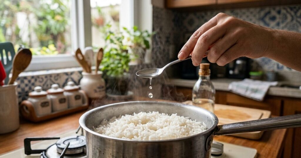 Truque simples com vinagre ajuda a conservar o arroz por mais tempo na geladeira