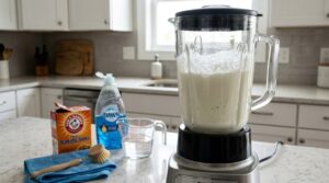 Uso de bicarbonato no liquidificador ganha espaço em rotinas de limpeza doméstica