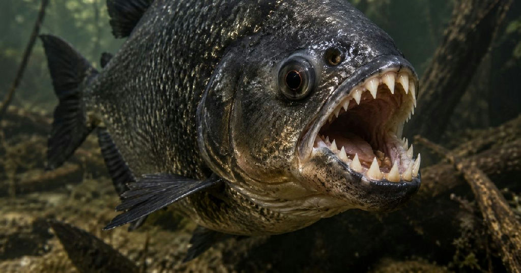 A força da mordida da piranha-preta: ciência desvenda o poder surpreendente do peixe