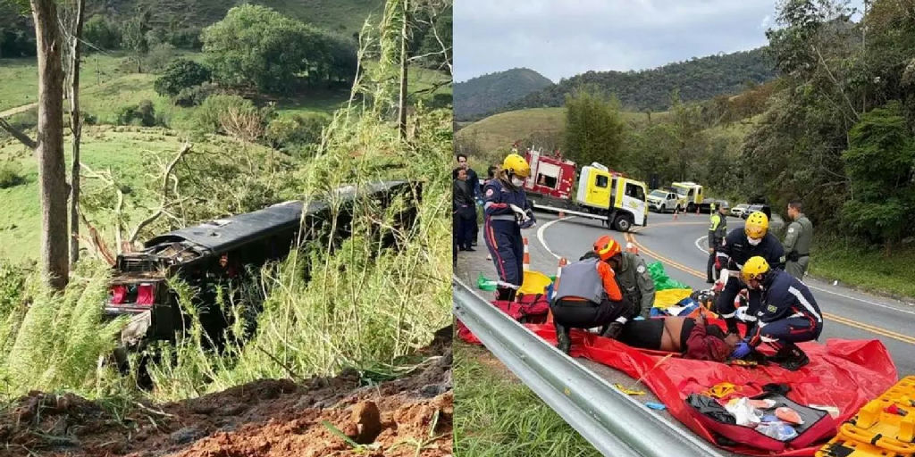 Acidente com ônibus deixa cinco mortos em rodovia de Cruzeiro