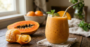 Benefícios de combinar mamão e laranja no liquidificador para a saúde