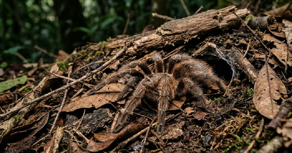 Caranguejeira brasileira: o segredo da aranha gigante para desaparecer em segundos no ambiente