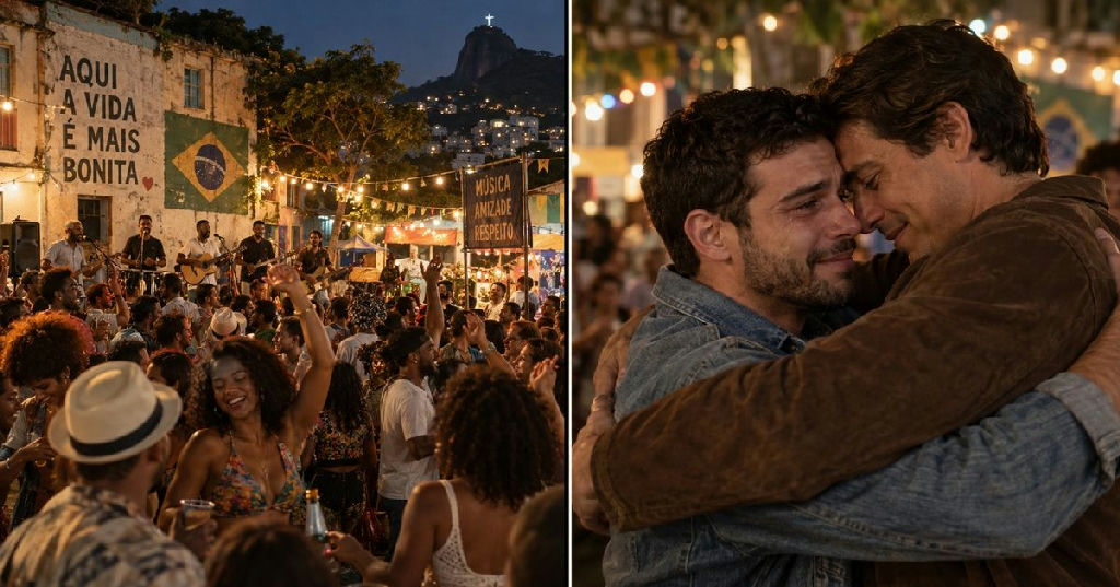 Cicatriz em vídeo de festa une Renata e André após 25 anos de separação