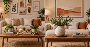 Decoração estratégica: por que apostar em peças grandes em vez de muitos objetos