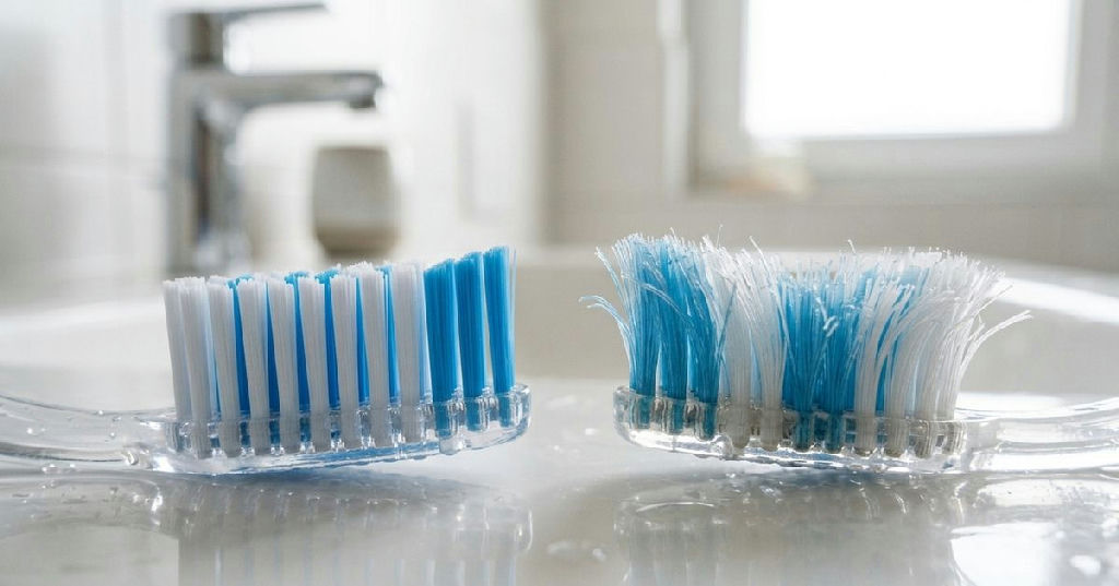 Escova de dentes: por que esperar as cerdas abrirem é um erro para sua saúde bucal
