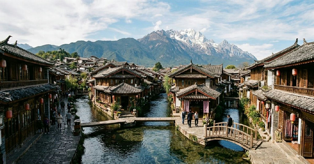 Lijiang, China: canais de montanha nevada mantêm vida em cidade histórica