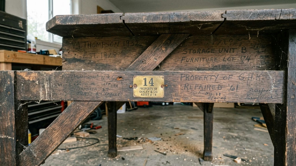 Mesa comprada em bazar revela segredo do passado da mãe de um restaurador