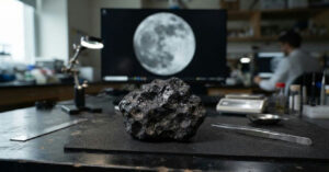 Meteorito lunar encontrado na África revela segredos sobre o passado vulcânico da Lua