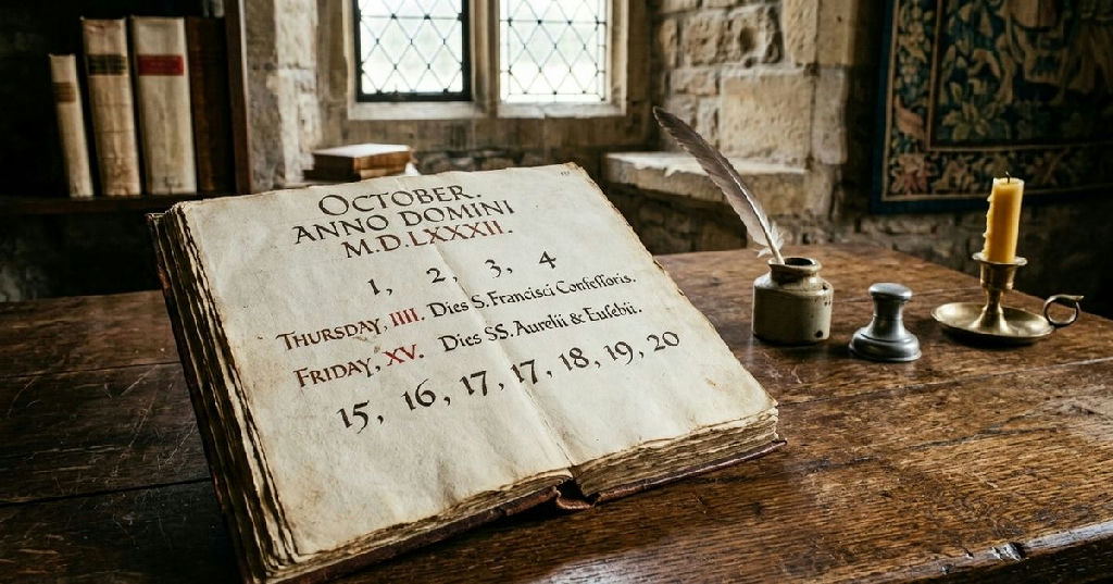 O dia que nunca existiu: o salto de dez dias no calendário de 1582
