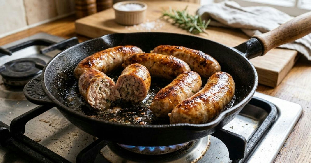O erro comum ao preparar linguiça que compromete a suculência e o sabor