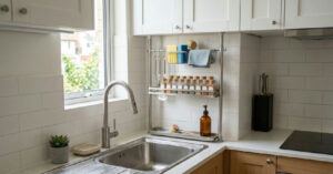 Organização vertical na cozinha: como liberar espaço na bancada sem reformas
