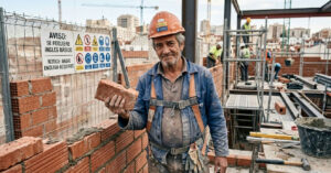 Pedreiro de 64 anos ironiza exigência de inglês em vaga de obra na Espanha