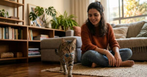 Por que seu gato traz brinquedos até você? Entenda o comportamento felino