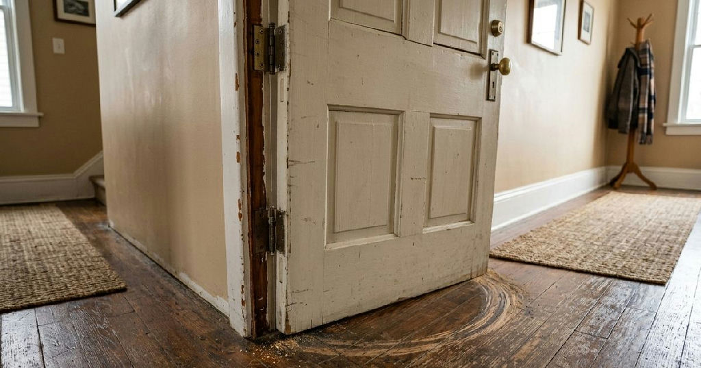Porta raspando no chão: aprenda a ajustar sem precisar de marcenaria