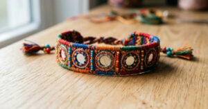 Pulseiras de fios coloridos ganham espaço na moda artesanal e substituem acessórios de vidro