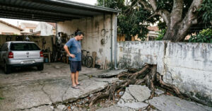 Raízes de árvore invadem garagem: qual o limite legal para o corte e a responsabilidade do vizinho