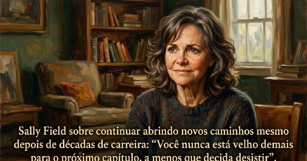 Reinventar a carreira: Sally Field inspira a buscar novos caminhos sem limite de idade