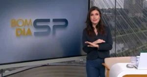 Sabina Simonato lida com falha técnica no Bom Dia São Paulo e mantém bom humor ao vivo
